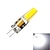 voordelige LED bi-pin lampen-10 stuks g4 2w 1led dimbaar corn light dc12v wit / warm wit