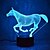 cheap 3D Night Lights-Horse 3D Night Light Touch Sensor 3D LED Steed Illusion Desk Table Lamp Color Changing with USB Cable for Bedroom Kids Birthday Christmas Gift Music Wedding Date Decoration