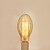 baratos Incandescente-1pç 40 W E26 / E27 / E27 C75 Branco Quente 2300 k Incandescente Vintage Edison Light Bulb 220-240 V