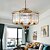 cheap Candle-Style Design-LightMyself™ 8-Light 85 cm Crystal Chandelier / Pendant Light Metal Crystal Painted Finishes Retro Vintage / Country 110-120V / 220-240V