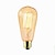 billige Glødelamper-1pc 40 W E26 / E27 ST64 Varm hvit 2300 k Kontor / Bedrift / Dekorativ Glødende Vintage Edison lyspære 220-240 V