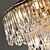 billige Stearinlysdesign-15-lys 60 cm krystall øyenbeskyttelse lysekrone krystallkrystall galvanisert LED elegant og moderne 110-120V 220-240V