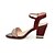 cheap Women&#039;s Sandals-Women&#039;s Sandals Block Heel Sandals Chunky Heel Open Toe Ankle Strap Party &amp; Evening Silk Crystal Solid Colored Summer Black Purple Red