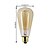 baratos Incandescente-1pç 25 W E26 / E27 ST64 2300 k Incandescente Vintage Edison Light Bulb 220 V / 220-240 V