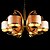 billige Lysekroner-SL® 6-Light 71 cm Stearinlys Stil Lysestager Metal Stof Candle-stil Bronze Moderne Moderne 110-120V 220-240V