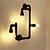 abordables Apliques de pared-Lámparas de pared industriales de la tubería negras luces creativas restaurante cafe bar apliques de pared acabado pintado de 3 luces