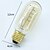 baratos Incandescente-1pç 40 W E26 / E27 T45 Branco Quente 2300 k Retro / Regulável / Decorativa Incandescente Vintage Edison Light Bulb 220-240 V