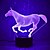 preiswerte 3D-Nachtlichter-Pferd 3d Nachtlicht Berührungssensor 3d LED Ross Illusion Schreibtisch Tischlampe Farbwechsel mit USB-Kabel für Schlafzimmer Kinder Geburtstag Weihnachten Geschenk Musik Hochzeit Datum Dekoration