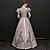 cheap Historical &amp; Vintage Costumes-Duchess Maria Antonietta Rococo Vacation Dress Dress Party Costume Ball Gown Women&#039;s Lace Costume Rainbow Vintage Cosplay Party Prom 3/4 Length Sleeve Ball Gown Plus Size Customized