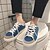 Χαμηλού Κόστους Ανδρικά Sneakers-Ανδρικά Παπούτσια άνεσης Καοτσούκ Άνοιξη / Φθινόπωρο Αθλητικά Παπούτσια Λευκό / Μαύρο / Μπλε / ΕΞΩΤΕΡΙΚΟΥ ΧΩΡΟΥ