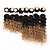 halpa Liukuvärjätyt ja kiharat hiustenpidennykset-8 pakettia Brasilialainen Classic Syvät aallot Remy-hius Ombre 8-14 inch Musta Ombre Hiukset kutoo kuuma Myynti Hiukset Extensions / Keskikokoinen / 10A