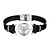 abordables Bracelet Homme-Bracelet Homme Cuir Bracelet Bijoux Noir Irrégulier pour Quotidien Rendez-vous