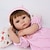 Χαμηλού Κόστους Κούκλες Μωρά-NPKCOLLECTION 18 inch NPK DOLL Κούκλες σαν αληθινές Κορίτσι κορίτσι Μωρά Κορίτσια Νεογέννητος όμοιος με ζωντανό Χαριτωμένο Χειροποίητο Ασφαλής για παιδιά Ύφασμα 3/4 / Φυσικός τόνος δέρματος