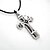 cheap Men&#039;s Necklaces-Men&#039;s Women&#039;s Pendant Necklace Cross Leather Alloy Silver Necklace Jewelry For Daily