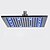 voordelige Led-douchekopppen-Hedendaagse Regendouche Geborsteld Kenmerk - LED / Regenval, Douchekop