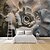 cheap Floral &amp; Plants Wallpaper-Mural Wallpaper Wall Sticker Covering Print Adhesive Required 3D Relief Effect Blossom Flower Canvas Home Décor