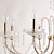 abordables Éclairages style bougies-Lustre en cristal de style bougie à 9 lumières 75 cm Lustres en métal de style bougie électrolytique Autres Rustique / Lodge Moderne Contemporain 110-120V 220-240V