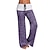 cheap Yoga Pants &amp; Bloomers-Women&#039;s Yoga Pants Wide Leg Drawstring Pants Bottoms Quick Dry Violet Green Black Cotton Zumba Fitness Gym Workout Winter Sports Activewear Micro-elastic