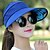 ieftine Pălării de Protecție-Pentru femei Pălărie Palarie de soare Fucsia Bleumarin Sporturi &amp; Exterior Festival Mată Anti-UV Respirabil