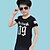 Χαμηλού Κόστους Μακό μπλουζάκια και Πουκάμισα-Νήπιο Αγορίστικα Κοντομάνικο Κοντομάνικο Στάμπα Στάμπα Ανθισμένο Ροζ Μαύρο Βαμβάκι Παιδιά Άριστος Καλοκαίρι Ενεργό Καθημερινά Κανονικό