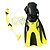 cheap Diving Masks, Snorkels &amp; Fins-SBART Snorkeling Set Diving Package - Diving Mask Diving Fins Snorkel - Dry Top Long Blade Swimming Diving Scuba Silicone  For  Adults