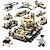 billige Byggeblokke-Byggeklodser 834 pcs Militær kompatible Legoing Stress og angst relief Forældre-barninteraktion Militærkøretøjer Kampvogn Legetøj Gave
