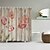 billige Dusjforheng-bad dusjforheng sett blomstermønster polyester materiale inkluderer vanntett badekar gardin og matter 4 stk