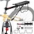 billige Bagagebærer til for- og bagside-Bike Cargo Rack Maks Belastning 50 kg Justérbar Hurtig Frigivelse Nem at montere Aluminum Alloy Mountain Bike Vej Cykling - Sort