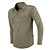 baratos Tês e Camisas-Homens Camisa de Trilha Ao ar livre Resistente a UV Respirável Secagem Rápida Redutor de Suor Camisa Blusas Acampar e Caminhar Caça Alpinismo Verde Tropa Khaki M L XL XXL XXXL / Bolso multi