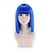 baratos Peruca para Fantasia-peruca sintética peruca reta bob cabelo curto azul sintético nova chegada sintética feminina peruca de halloween azul