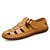 cheap Men&#039;s Sandals-Men&#039;s Comfort Shoes Spring &amp; Summer / Fall &amp; Winter Daily Beach Sandals Nappa Leather Light Brown / Dark Brown / Black