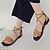 halpa Naisten sandaalit-Naisten Cross-Strap sandaalit PU Kevät Comfort Sandaalit Tasapohja Musta / Beesi / Ruskea