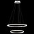 ieftine Design Cercuri-2-lumina 60 (24 &#039;&#039;) pendulă cu led luminos, cerc metalic acrilic finisat vopsit finisaj modern contemporan 110-120v 220-240v