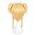 preiswerte Trendige synthetische Perücken-Synthetische Perücken Glatt Stufenhaarschnitt Perücke Blond Mittlerer Länge Blond Synthetische Haare Damen Natürlicher Haaransatz Blond