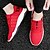ieftine Pantofi Sport de Bărbați-Bărbați Țesătură Primăvară / Toamnă Confortabili Adidași Alergare Anti-Alunecare Roșu-aprins / Negru / Dantelă