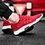 abordables Zapatillas deportivas de hombre-Hombre Tejido Primavera / Otoño Confort Zapatillas de deporte Running Antideslizante Rojo / Negro / Con Cordón
