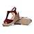 cheap Women&#039;s Sandals-Women&#039;s Sandals Wedge Sandals Wedge Heels Leather Sandals Wedge Sandals Wedge Heel Peep Toe Comfort Office &amp; Career Suede Summer Black Fuchsia Red