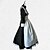 Недорогие Historical &amp; Vintage Costumes-Maid Costume Outfits Cocktail Dress Vintage Dress Dress Outfits Men&#039;s Women&#039;s Costume Vintage Cosplay 3/4 Length Sleeve