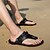 halpa Miesten sandaalit-Miesten Sandaalit Comfort-kengät Slingback sandaalit Urheilullinen Kausaliteetti ulko- Nahka Nappanahka Valkoinen Musta Syksy Kesä
