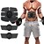 cheap Sports Support &amp; Protective Gear-Abs Stimulator Abdominal Toning Belt EMS Abs Trainer Sports Fitness Gym Workout Electronic Wireless Muscle Toner Weight Loss For Women Men Leg Abdomen