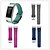 billige Reimer til Smartklokke-Klokkerem til Fitbit Charge 2 Fitbit Lærrem Rustfritt stål / Ekte lær Håndleddsrem