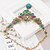 cheap Necklaces-Women&#039;s Crystal Statement Necklace faceter Water Drop Necklace Ladies Luxury Colorful Indian Synthetic Gemstones Alloy Rainbow Black Necklace Jewelry For Party