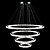 cheap Circle Design-90 cm Dimmable Chandelier Metal Electroplated Artistic LED 220-240V