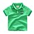 Χαμηλού Κόστους Μακό μπλουζάκια και Πουκάμισα-Νήπιο Αγορίστικα Βασικό Καθημερινά / Αργίες Γεωμετρικό Κεντητό Κοντομάνικο Κανονικό Βαμβάκι / Πολυεστέρας Μπλούζα Πράσινο του τριφυλλιού