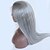 abordables Perruques dentelle cheveux naturels-Remy Human Hair Unprocessed Human Hair Lace Front Wig Kardashian style Brazilian Hair Straight Dark Gray Wig 130% Density with Baby Hair Natural Hairline Unprocessed Bleached Knots Women&#039;s Short