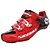 ieftine サイクリングシューズ-SIDEBIKE Cycling Shoes Road Bike Shoes With Pedals &amp; Cleats  Nylon Carbon Fiber Breathable Cushioning Ultra Light (UL) Cycling Red / black Men&#039;s Cycling Shoes / Quick Dry