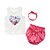 voordelige Babykledingsets-Baby Meisjes Dagelijks Bloemen Mouwloos Kledingset Blozend Roze / Schattig