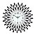 cheap Modern/Contemporary Wall Clocks-Creative Modern Black Analog Water-Drop Pattern Iron Wall Clock