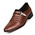 baratos Sapatos Oxford para Homem-Homens Sapatos formais Microfibra Primavera / Verão Oxfords Estampa Colorida Preto / Marron / Branco / Festas &amp; Noite / EU42