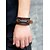 cheap Men&#039;s Bracelets-Men&#039;s Women&#039;s Leather Bracelet Punk Rock Leather Bracelet Jewelry Black / Brown For Street Club